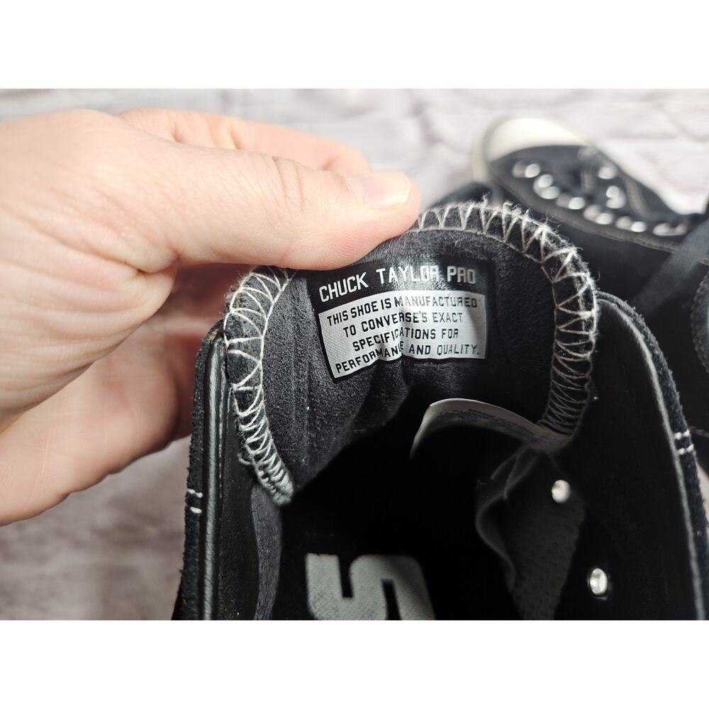 Converse Chuck Taylor Pro Men's Size 11.5 Black Shoes - Picture 3 of 15